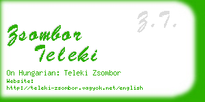 zsombor teleki business card